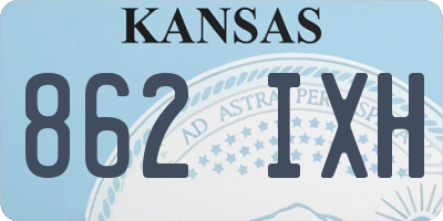 KS license plate 862IXH