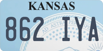 KS license plate 862IYA