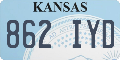 KS license plate 862IYD