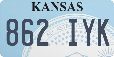 KS license plate 862IYK