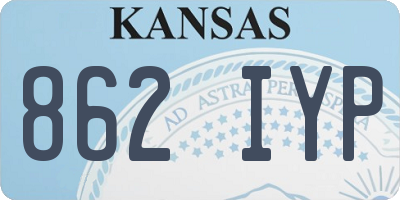 KS license plate 862IYP