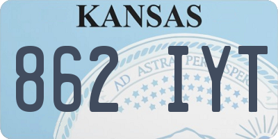 KS license plate 862IYT