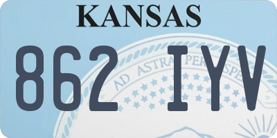 KS license plate 862IYV