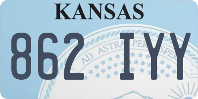 KS license plate 862IYY