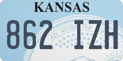 KS license plate 862IZH