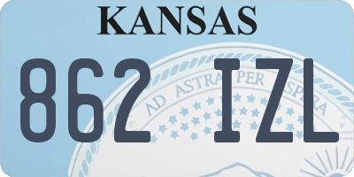 KS license plate 862IZL