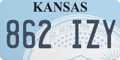 KS license plate 862IZY