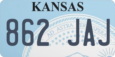 KS license plate 862JAJ