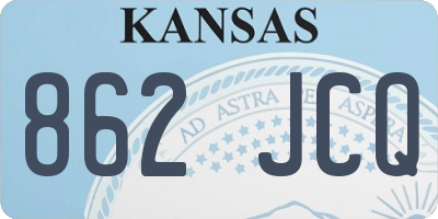 KS license plate 862JCQ