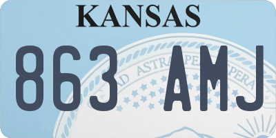 KS license plate 863AMJ