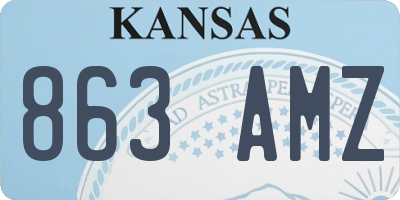KS license plate 863AMZ