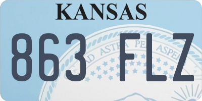 KS license plate 863FLZ