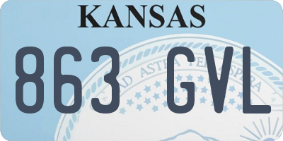 KS license plate 863GVL