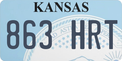 KS license plate 863HRT