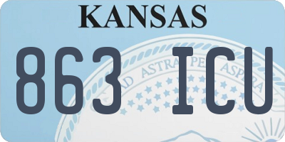 KS license plate 863ICU