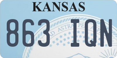 KS license plate 863IQN