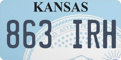 KS license plate 863IRH