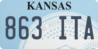 KS license plate 863ITA