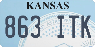 KS license plate 863ITK