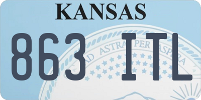 KS license plate 863ITL