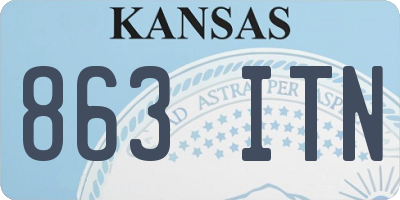 KS license plate 863ITN