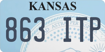 KS license plate 863ITP