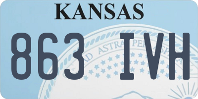 KS license plate 863IVH