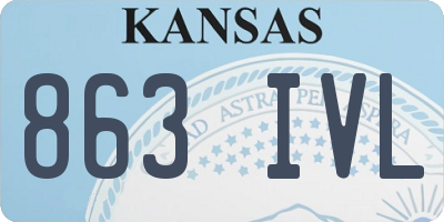 KS license plate 863IVL