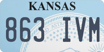KS license plate 863IVM