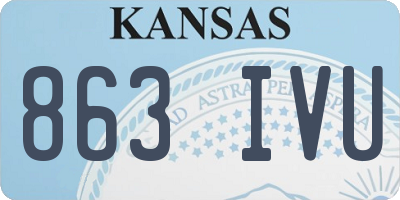 KS license plate 863IVU