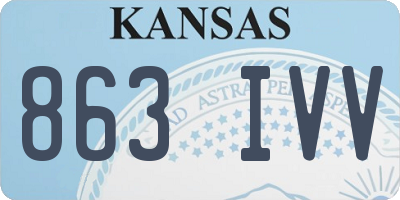 KS license plate 863IVV
