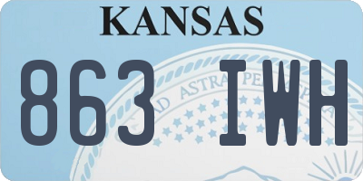 KS license plate 863IWH