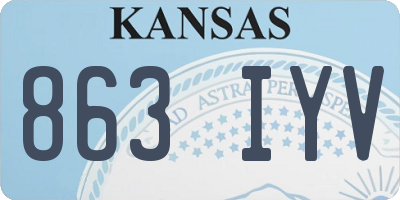 KS license plate 863IYV