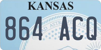 KS license plate 864ACQ