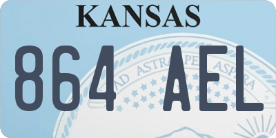 KS license plate 864AEL