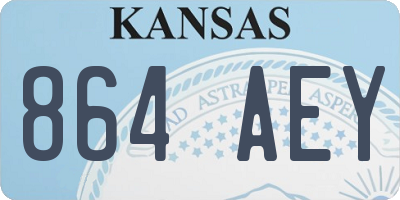 KS license plate 864AEY