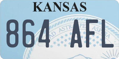 KS license plate 864AFL