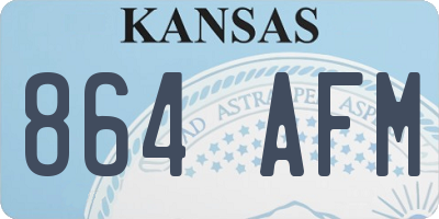KS license plate 864AFM