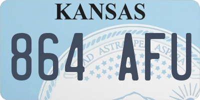 KS license plate 864AFU