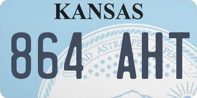 KS license plate 864AHT