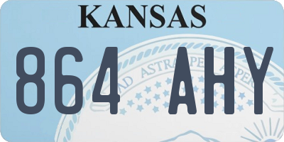 KS license plate 864AHY