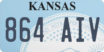 KS license plate 864AIV