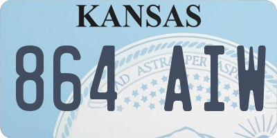 KS license plate 864AIW