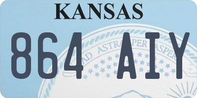 KS license plate 864AIY