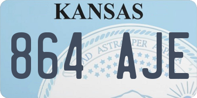 KS license plate 864AJE