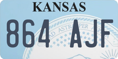 KS license plate 864AJF