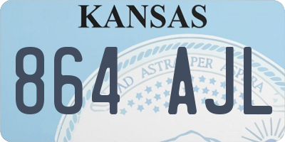 KS license plate 864AJL