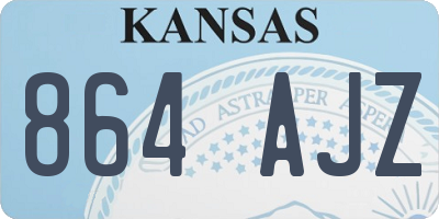 KS license plate 864AJZ