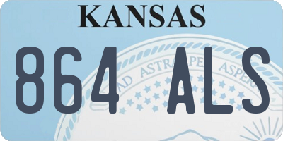 KS license plate 864ALS