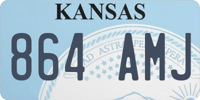 KS license plate 864AMJ